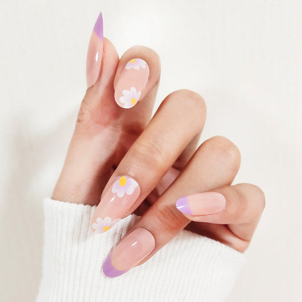 12 Sizes-24 Pcs Press On Nails W093