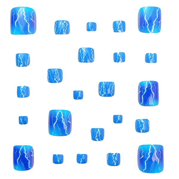 12 Sizes-24 Pcs Press On Nails Y591