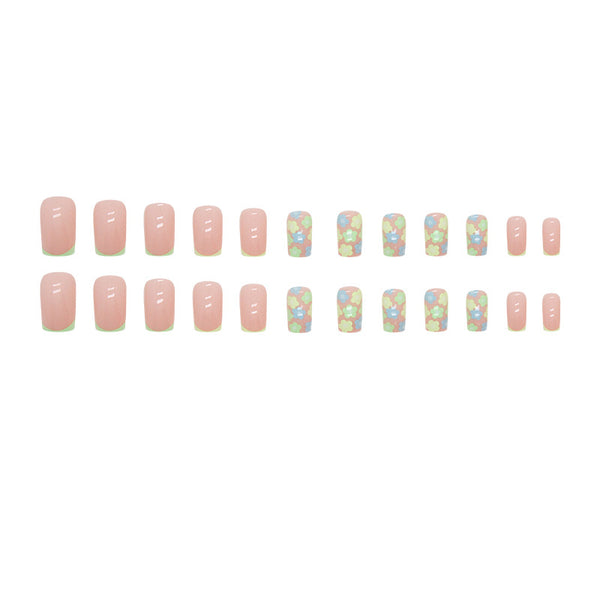 12 Sizes-24 Pcs Press On Nails W1127