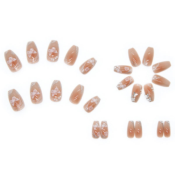 12 Sizes-24 Pcs Press On Nails Z322