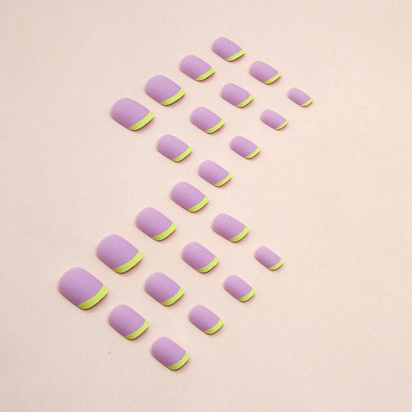 12 Sizes-24 Pcs Press On Nails W1371
