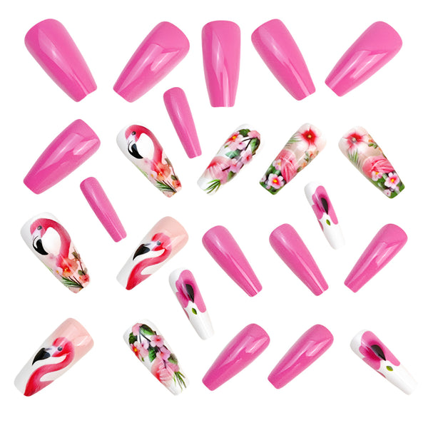 12 Sizes-24 Pcs Press On Nails Y1095