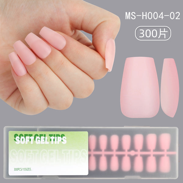 300 Pcs Press On Nails short-trapezoid-04-01