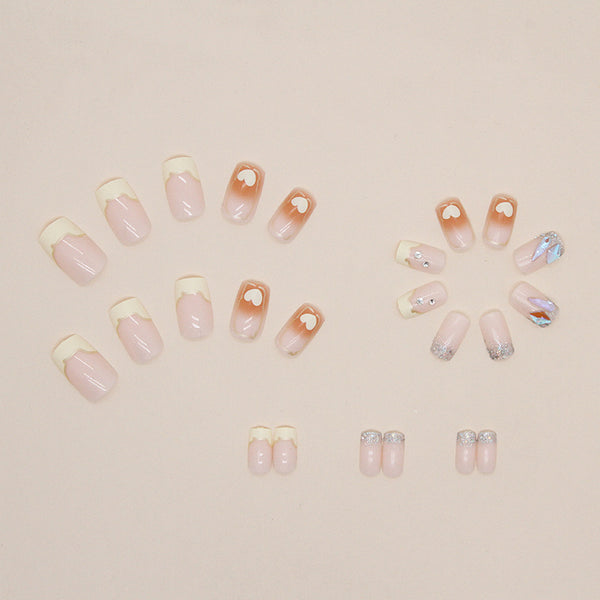12 Sizes-24 Pcs Press On Nails Z525