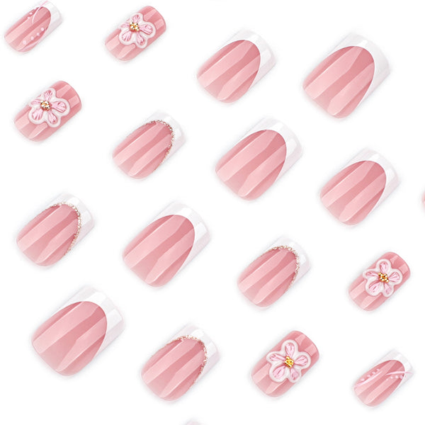 12 Sizes-24 Pcs Press On Nails JP4287