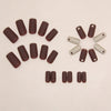 12 Sizes-24 Pcs Press On Nails W1441