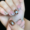12 Sizes-24 Pcs Press On Nails C1389