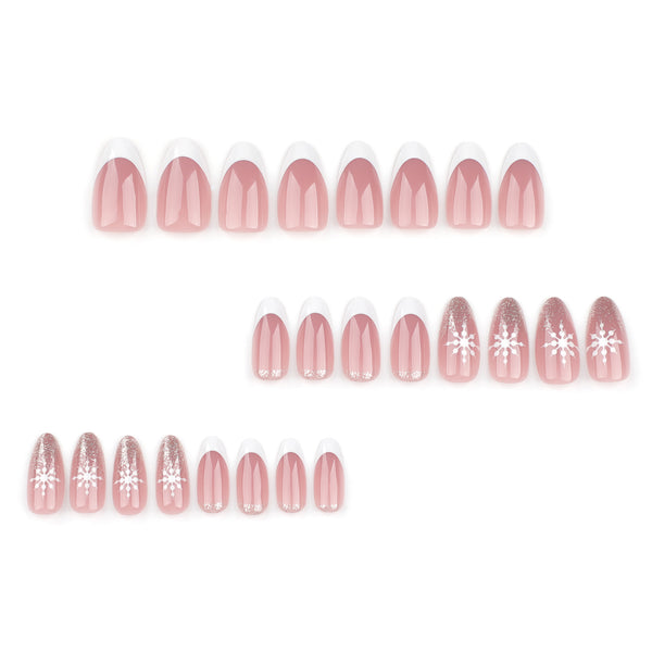 12 Sizes-24 Pcs Press On Nails JP3456