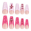 12 Sizes-24 Pcs Press On Nails JP3238