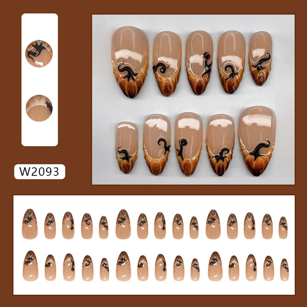 30 Pcs Press On Nails W2093