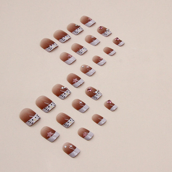 12 Sizes-24 Pcs Press On Nails Z782