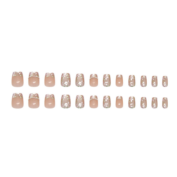 12 Sizes-24 Pcs Press On Nails MY106