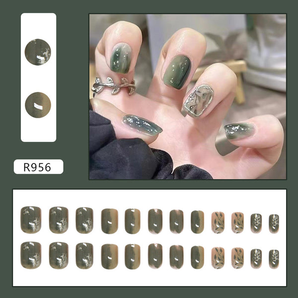 12 Sizes-24 PcsPress On Nails R956