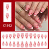 12 Sizes-24 Pcs Press On Nails C1392