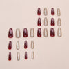 12 Sizes-24 Pcs Press On Nails W1873