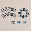 12 Sizes-24 Pcs Press On Nails R778