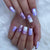 12 Sizes-24 Pcs Press On Nails W1329