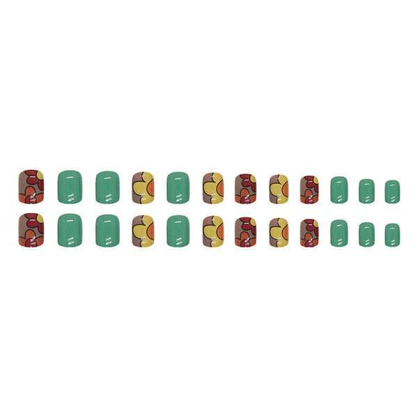 12 Sizes-24 Pcs Press On Nails W708