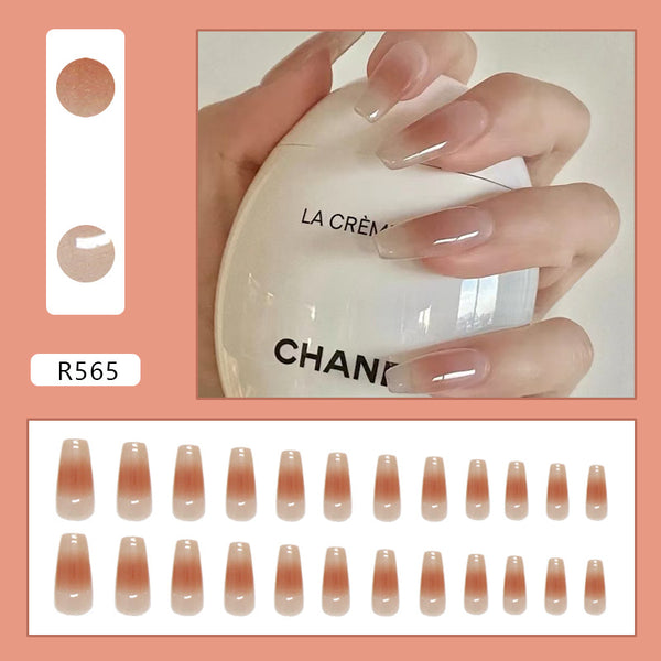 12 Sizes-24 Pcs Press On Nails R563