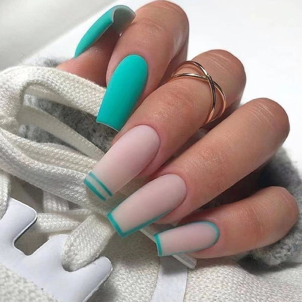 12 Sizes-24 Pcs Press On Nails W852