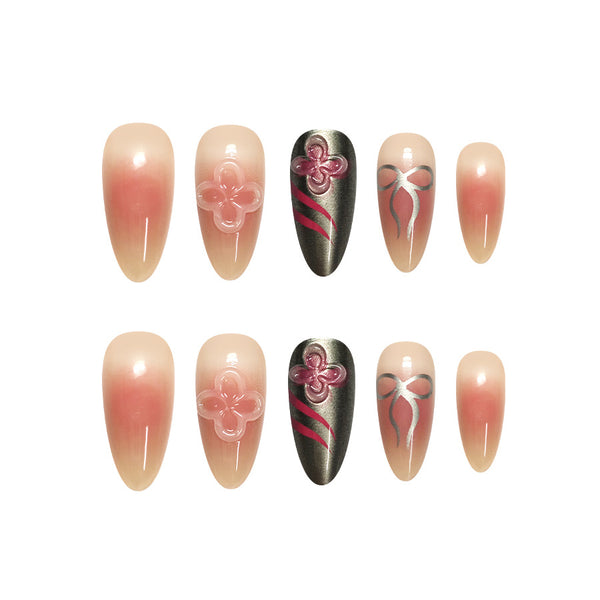 12 Sizes-24 Pcs Press On Nails C1628