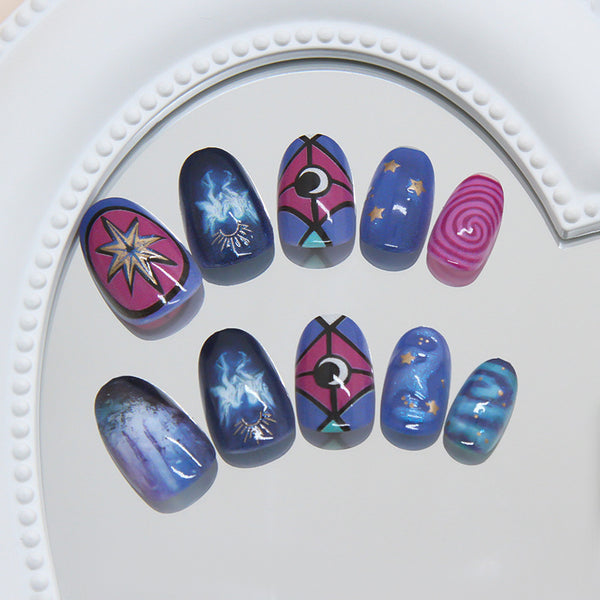 12 Sizes-24 Pcs Press On Nails W2031