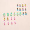 12 Sizes-24 Pcs Press On Nails W1926