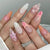12 Sizes-24 Pcs Press On Nails C1428