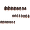 12 Sizes-24 Pcs Press On Nails JP4063
