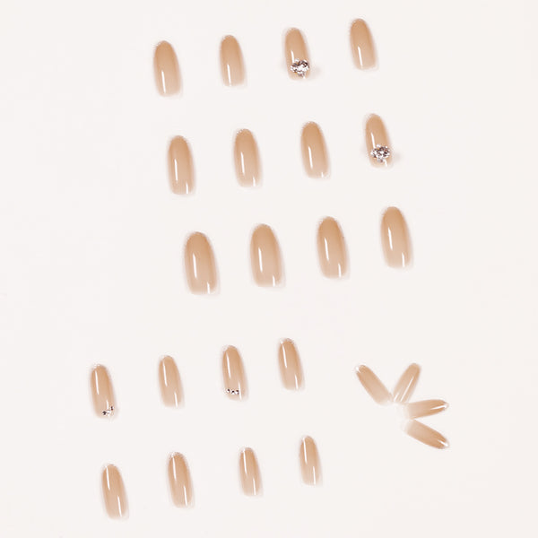 12 Sizes-24 Pcs Press On Nails JP1024
