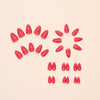 12 Sizes-24 Pcs Press On Nails W1618