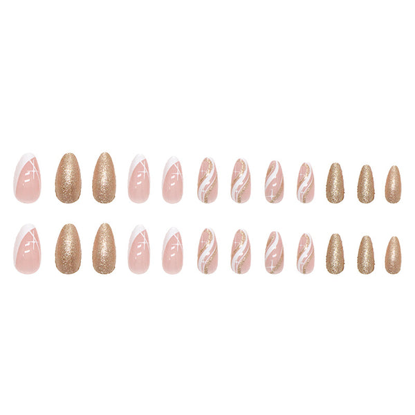 12 Sizes-24 Pcs Press On Nails W359