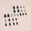 12 Sizes-24 Pcs Press On Nails W1526