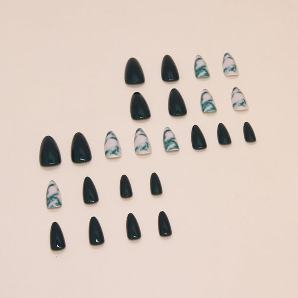 12 Sizes-24 Pcs Press On Nails W1526