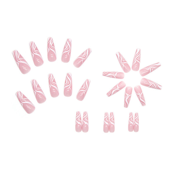 12 Sizes-24 Pcs Press On Nails W290