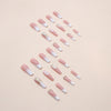 12 Sizes-24 Pcs Press On Nails Z713