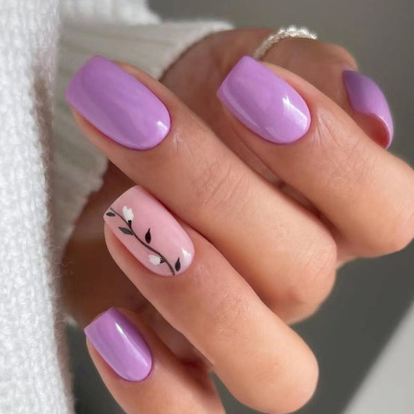 12 Sizes-24 Pcs Press On Nails W570