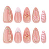 12 Sizes-24 Pcs Press On Nails JP3514