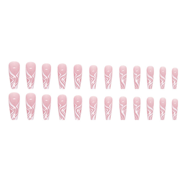 12 Sizes-24 Pcs Press On Nails W290