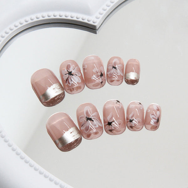 12 Sizes-24 Pcs Press On Nails R837