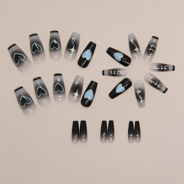 12 Sizes-24 Pcs Press On Nails R782