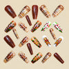 12 Sizes-24 Pcs Press On Nails Y1245