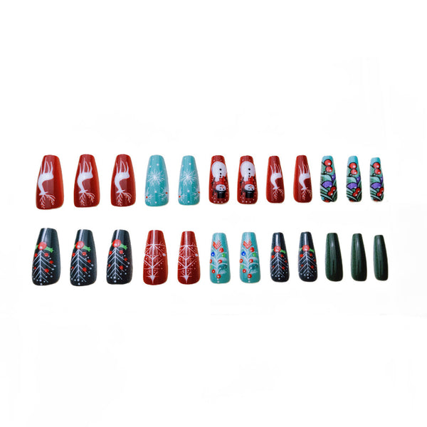 12 Sizes-24 Pcs Press On Nails Y230