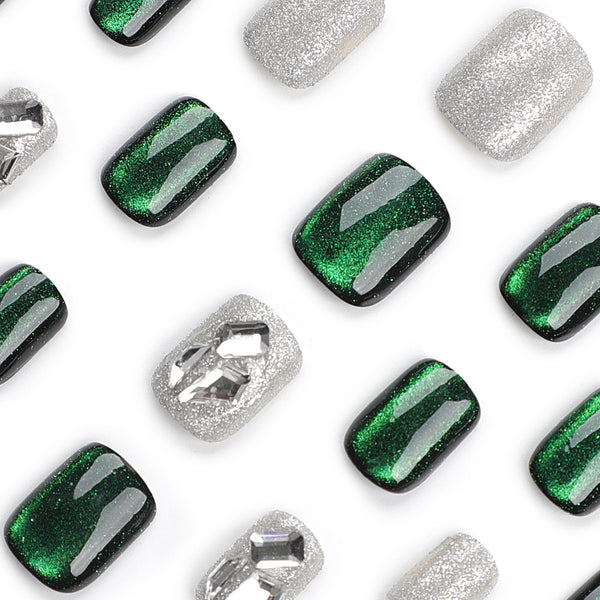 12 Sizes-24 Pcs Press On Nails GN007