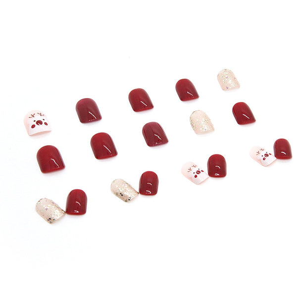 12 Sizes-24 Pcs Press On Nails R618