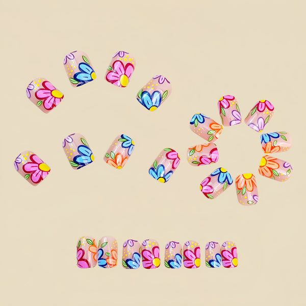 12 Sizes-24 Pcs Press On Nails Y1886