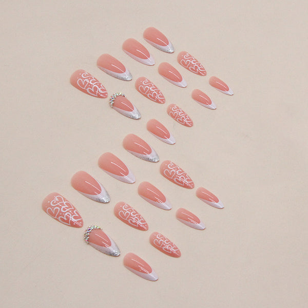 12 Sizes-24 Pcs Press On Nails Z686