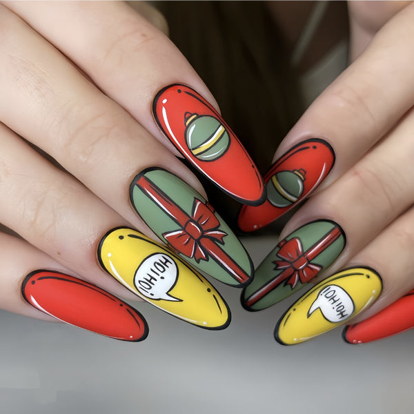 12 Sizes-24 Pcs Press On Nails Y271