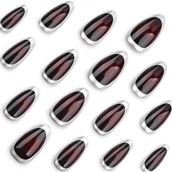 12 Sizes-24 Pcs Press On Nails JP3551