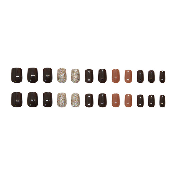12 Sizes-24 Pcs Press On Nails R893